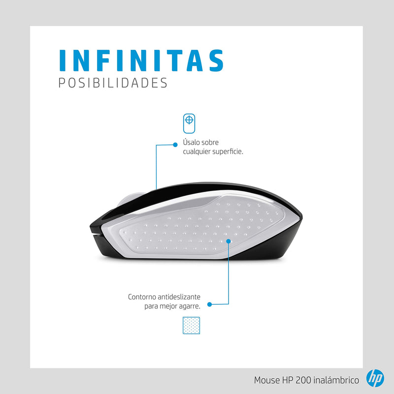 [Australia - AusPower] - HP Wireless Mouse 200 (Black/Silver, 2HU84AA) 