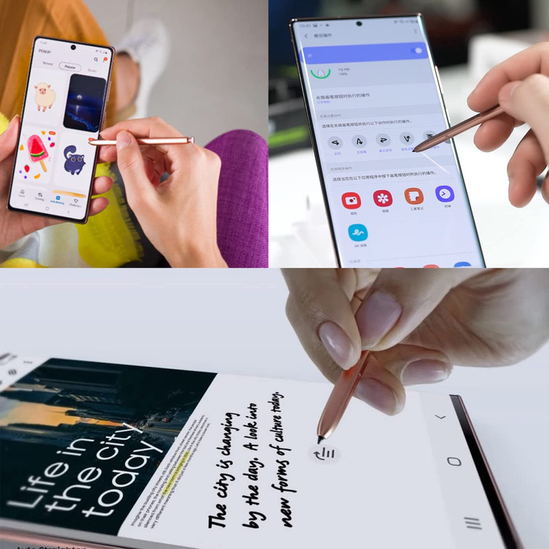 [Australia - AusPower] - Galaxy Note 20 Stylus Pen with Bluetooth for Samsung Galaxy Note 20 Note 20 Ultra 5G(EJ-PN980BAEGUS) Note 20 S Pen Touch Stylus Pen Replacement (Mystic Bronze) Mystic Bronze 