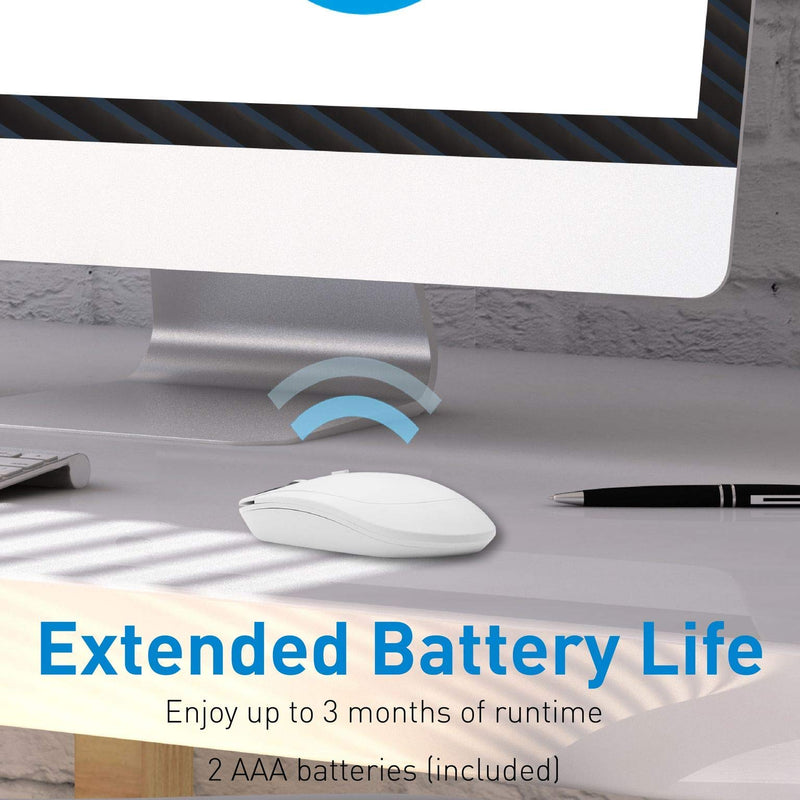 [Australia - AusPower] - Macally Wireless Number Pad for Mac & PC and a Wireless Bluetooth Mouse, Work with Numbers More Efficiently 