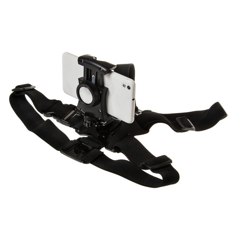 [Australia - AusPower] - Coreal Mobile Phone Chest Mount Harness Strap Holder Cell Phone Clip Action Camera POV for Samsung iPhone Plus etc 