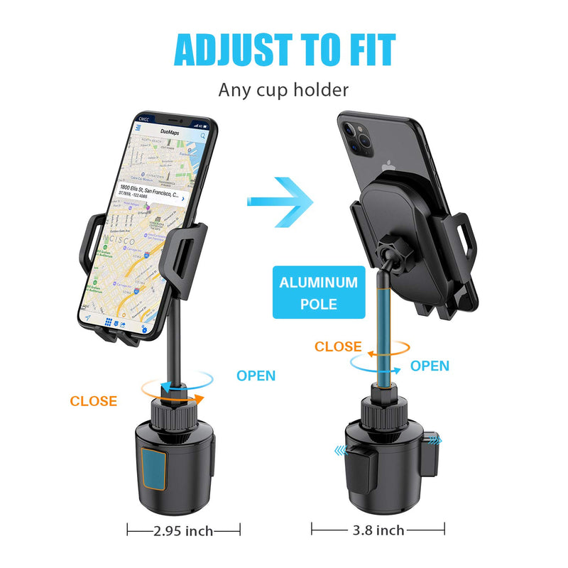 [Australia - AusPower] - Cup Phone Holder for Car, WixGear Car Cup Holder Phone Mount Adjustable Automobile Cup Holder Smart Phone Cradle Car Cup Mount 