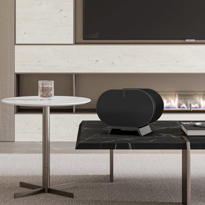 [Australia - AusPower] - HeyMoonTong Acrylic Table Stand for Sonos ERA 300 Wireless Speaker - Desktop Decorative Bracket Mounting Accessories for Sonos ERA 300 (Black, 1-Pack) Black 1 Pack 