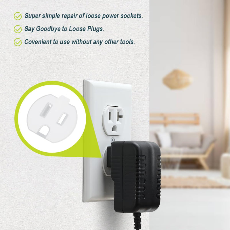 [Australia - AusPower] - Lenink Loose Outlet Plug Fix, 12 Pack Snug Plug Socket Secured Compatible with Most Electrical Outlets and Plug Loose 