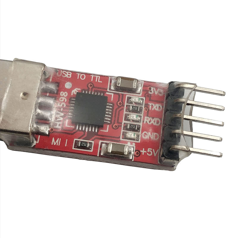 [Australia - AusPower] - FainWan 2pcs CP2102 USB 2.0 to TTL Module Serial Converter Adapter Module USB to TTL Downloader with Jumper Wires Compatible with Ar-duino Rasp-Berry Pi 