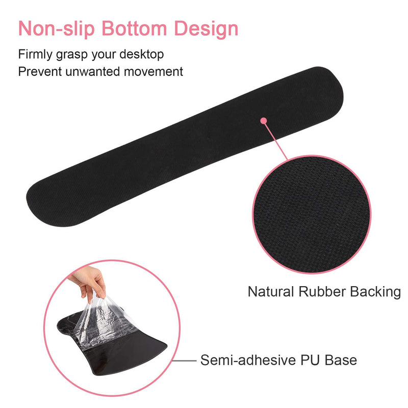 [Australia - AusPower] - iCasso Keyboard Wrist Rest and Mouse Wrist Rest Pad, Made of Memory Foam, Ergonomic Support, Easy Typing and Relieve Wrist Pain, Perfect for Gaming, Computer, Office, Laptop - Peony T-peony 