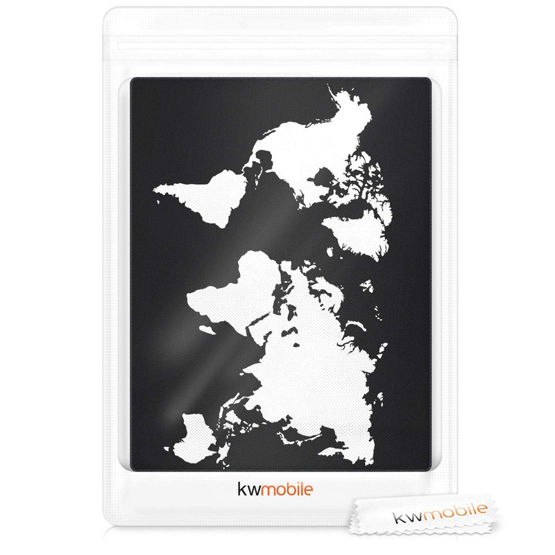 [Australia - AusPower] - kwmobile Cover Compatible with HP OfficeJet Pro 6000series - Durable and Resistant Printer Dust Cover - Travel Outline White/Black Travel Outline 02-01 