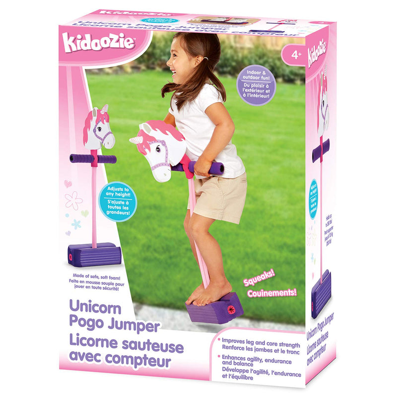 [Australia - AusPower] - Kidoozie Foam Unicorn Pogo Jumper – Fun and Safe Play – Encourages an Active Lifestyle – Makes Squeaky Sounds – For All Sizes, 250 Pound Capacity 