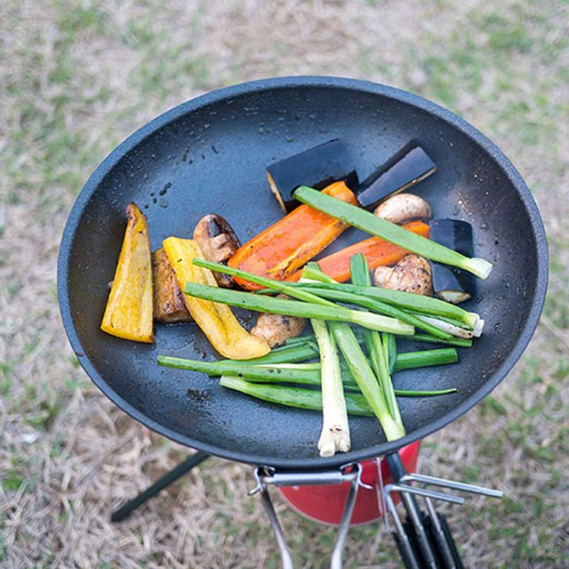 [Australia - AusPower] - Cooking Frying Pan Portable Cooking Pan, Camping Picnic Hiking Utensils Non-Stick Pan, Utensils for Outdoor Cooking Supplies for Picnic 