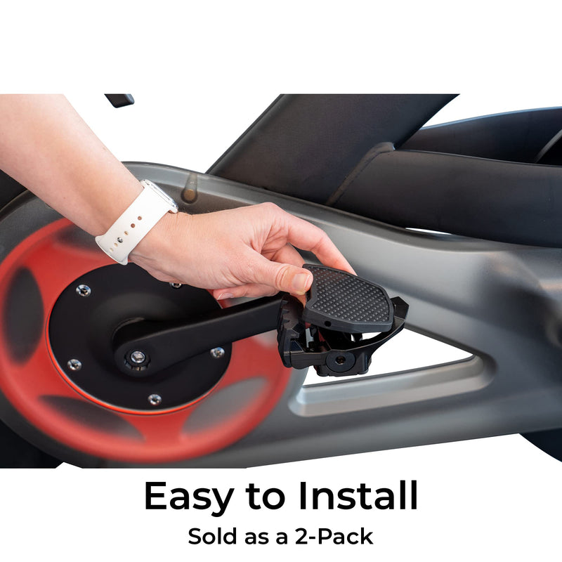 [Australia - AusPower] - ATP Sports Pedal Converters for Peloton Bike & Peloton Bike+ - Ride The Peloton with Sneakers - Pedal Platform for Look Delta Pedals - Great for Kids 