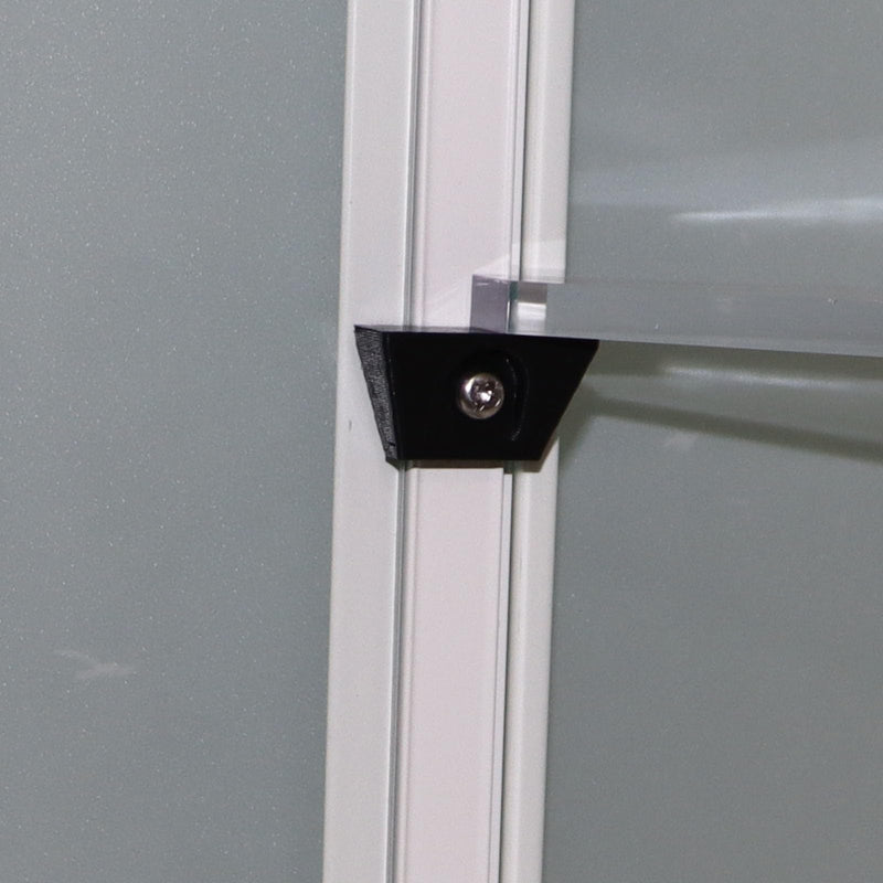 [Australia - AusPower] - PIAOLGYI Shelf Bracket for IKEA Milsbo Indoor Greenhouse Cabinet,Accessories Compatible with IKEA Milsbo Glass Cabinet,Black(Not Include Shelves) 