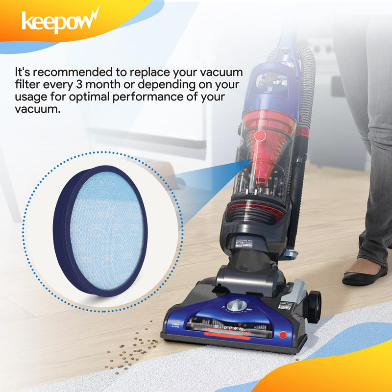 [Australia - AusPower] - KEEPOW 304087001 Vacuum Filters for Hoover Windtunnel Vacuum UH71250, UH71255, UH72600, UH71230, UH70825, UH72630, UH72625, UH70832, UH70820, UH70830, UH70800, HEPA Washable And Reusable (3 Pack) 