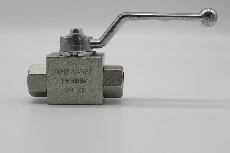 [Australia - AusPower] - KHB-1/4NPT 7250 PSI High Pressure Shut-Off Ball Valves 2 Way 1/4 " NPT KHB Hydraulic Ball Valve Including 1/4 Quick Connect Plug With PTFE Tape 