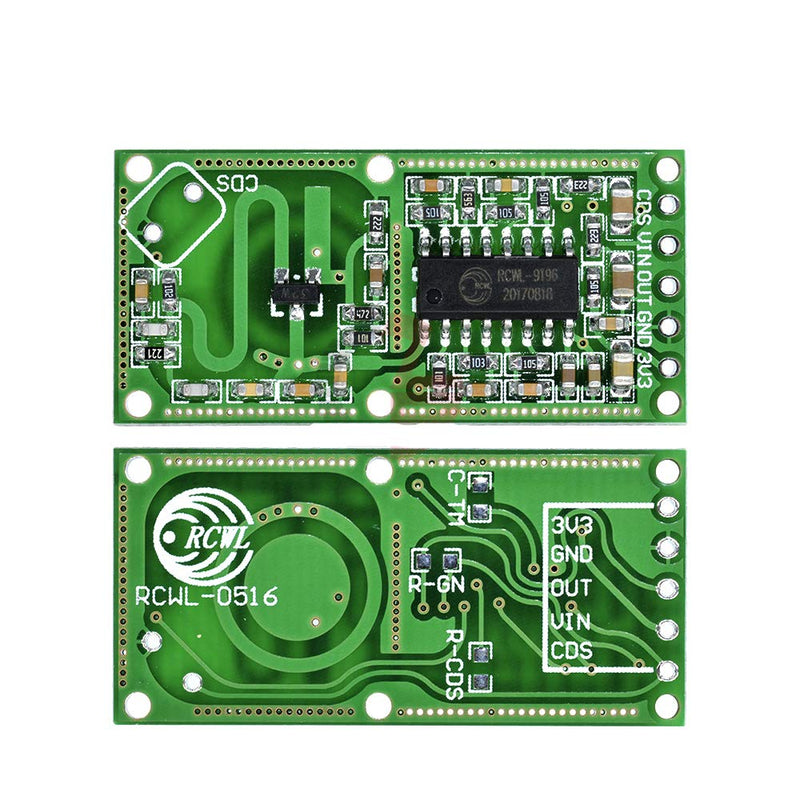 [Australia - AusPower] - HiLetgo 5pcs RCWL-0516 RCWL 0516 Microwave Radar Sensor Human Sensor Body Sensor Module Induction Switch Module Output 3.3V 
