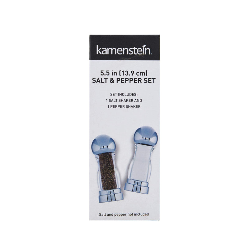 [Australia - AusPower] - Kamenstein Chrome Salt and Pepper Shaker Set, 5.5-inch 