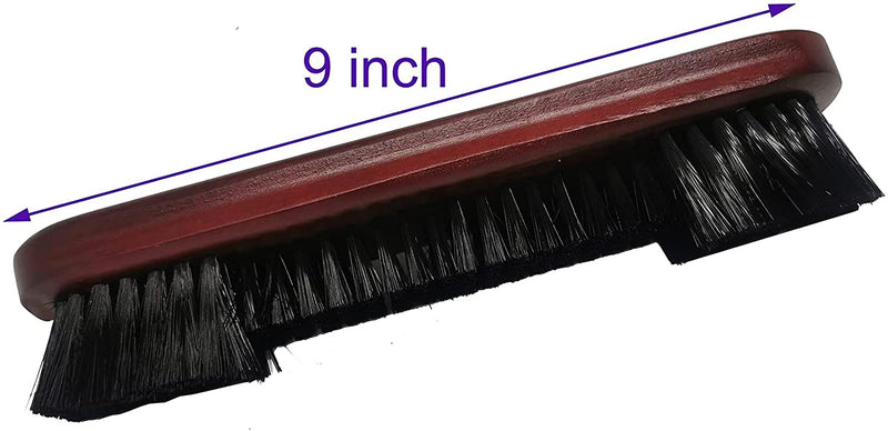 [Australia - AusPower] - Walkingpround Wooden Pool Table Brushes for Cleaning,Billiards Pool Table Felt Rail Brush Wooden Cloth Cue Shaft Slicker 