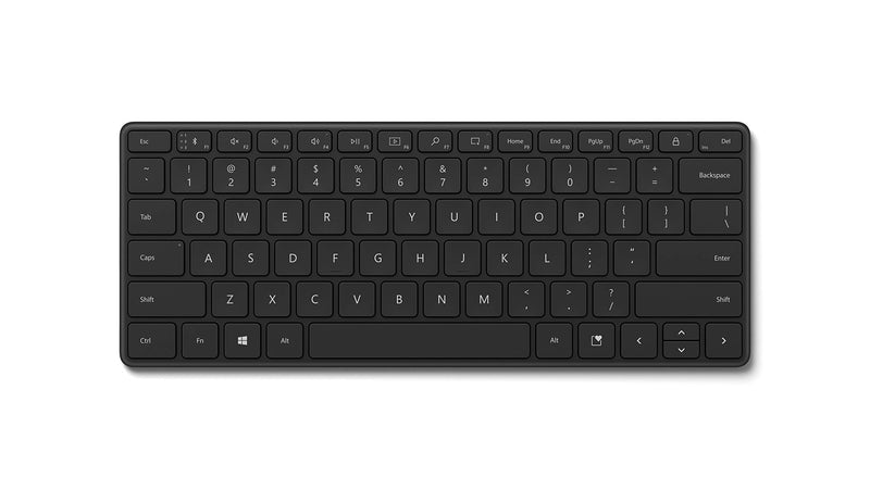 [Australia - AusPower] - Microsoft Designer Compact Keyboard - Matte Black. Standalone Wireless Bluetooth Keyboard. Compatible with Bluetooth Enabled PCs/Mac 