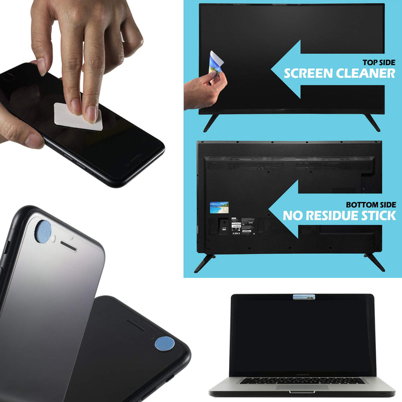[Australia - AusPower] - Webcam Covers - Laptop Webcam Cover - Tablet Webcam Covers - Smart TV & for Every Size Webcam on Any Device - Reusable/Multi-use – Protect Your Privacy with Gecko - Beach 