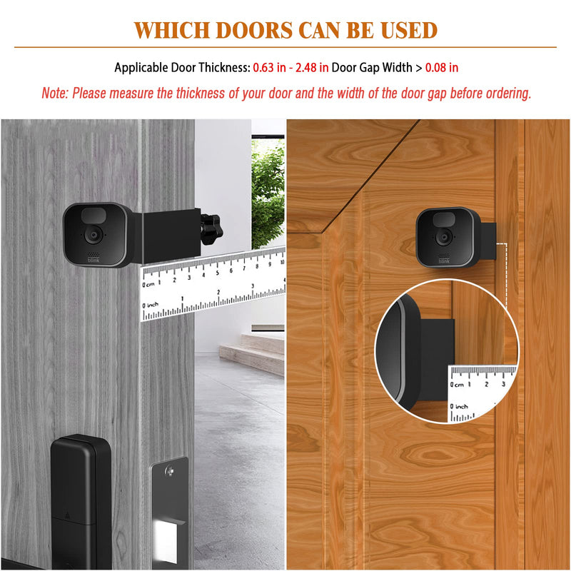 [Australia - AusPower] - HeyMoonTong Gutter/Door Mount for Blink XT2/XT & Blink Outdoor/Indoor Camera - Blink Security Camera Mounting Accessories for Outdoor/Indoor Use in Home/Apartments/Business, No Drilling, No Damage 