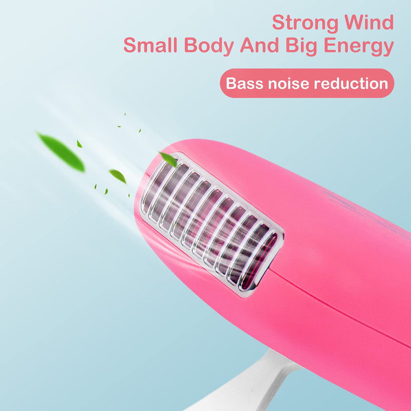 [Australia - AusPower] - Awhoas Lash Fan, Upgrade USB Mini Portable Fan Handheld Eyelash Dryer Fan Portable Rechargeable Electric Bladeless Air Conditioning Blower for Eyelash Extension(Red) Red 