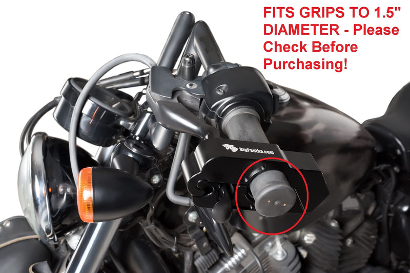 [Australia - AusPower] - BigPantha Upgraded Motorcycle Lock - A Grip/Throttle/Brake/Handlebar Lock to Secure a Bike, Scooter, Moped or ATV in Under 5 Seconds! (Black). Bonus - Custom Holster for Easy Storage & Carriage 