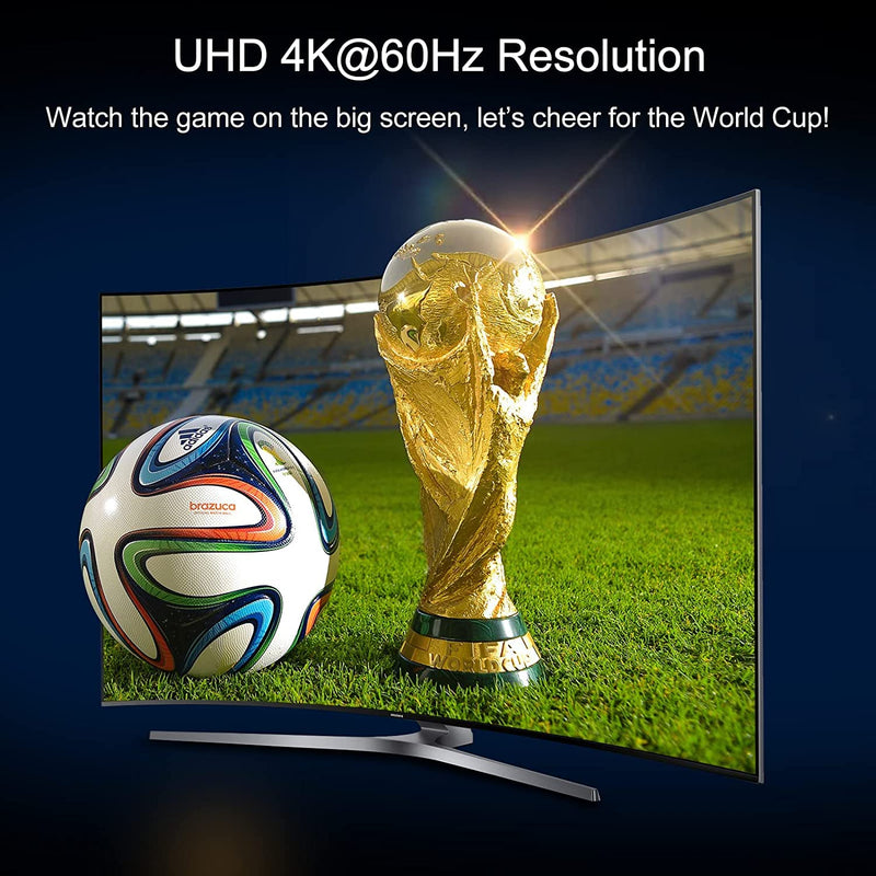 [Australia - AusPower] - HDMI Splitter 1 in 4 Out, JCHICI HDMI Splitter 4K@60Hz 4:4:4, HDMI Splitter for Dual Monitors, EDID Control, Compatible with Xbox PS4 Blu-Ray Player HDTV (1 Source onto 4 Displays) 4 port hdmi splitter 