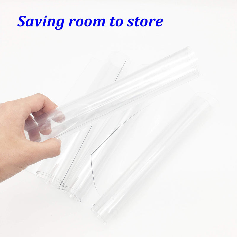[Australia - AusPower] - 2 Pcs Clear Placemats Transparent Wipe Clean Plastic Placemats Set of 2 Clear Placemat for Kitchen Dinner Table Place Mats Dining Placemats Plastic Waterproof, Wipeable Coffee Table Cover, Cutable 