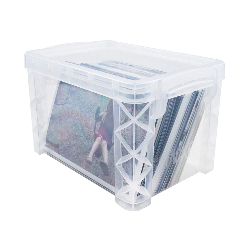 [Australia - AusPower] - Advantus Super Stacker 4" x 6" Index Card Box, Clear, 1 Box, 40305 