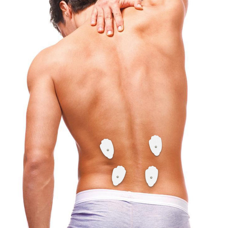 [Australia - AusPower] - DONECO TENS Unit 24 Snap Tens Unit Electrode Pads Large Premium Tens Electrodes Reusable up to 20-30 Times per Electrode 