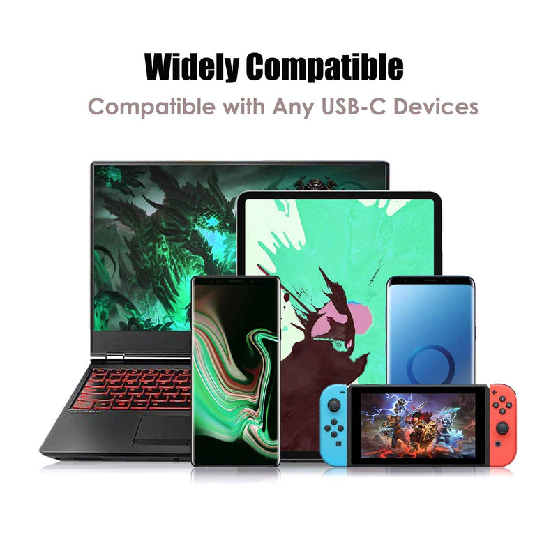 [Australia - AusPower] - PLUSPOE USB C to Slim Tip Adapter, Convert Lenovo Square Charger to Type C, for Lenovo Thinkpad, Samsung S8/S9/Note, Nintendo Switch, and Any USB C Devices, Max 65watt 