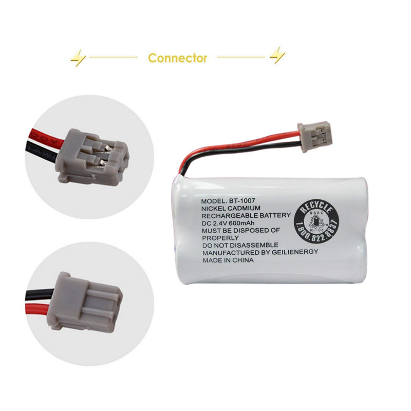[Australia - AusPower] - 3 Pack BT-1007 Cordless Phone Battery Compatible for Uniden BT1007 BT904 BT-904 BT1015 BT-1015 with 2 Pack 3.6V 800mAh BT446 BT-446 BBTY0503001 BT-1004 BT-1005 