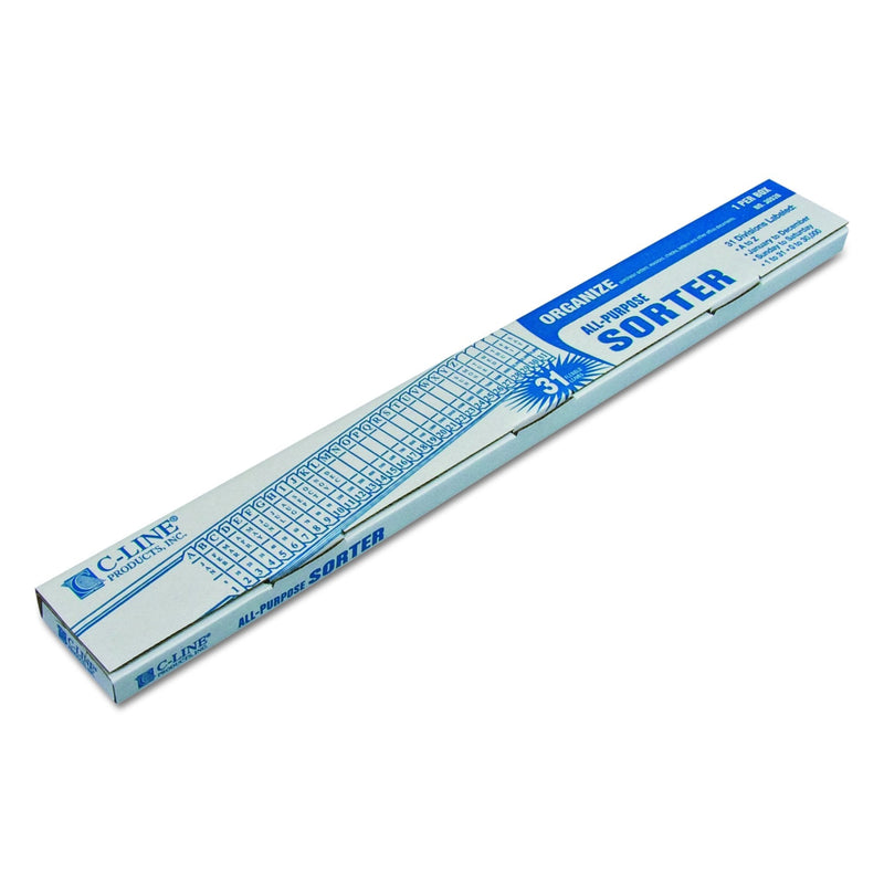 [Australia - AusPower] - C-Line All-Purpose Document Sorter, 2.5 x 23.5 Inch, Blue (30526) 