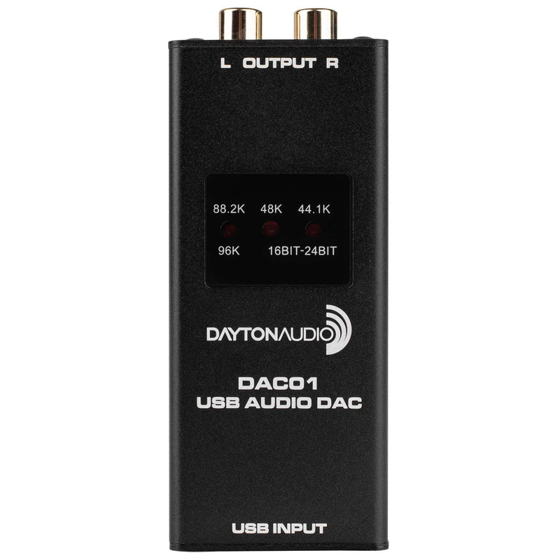 [Australia - AusPower] - Dayton Audio DAC01 USB Audio DAC 24-bit/96 kHz RCA Output 
