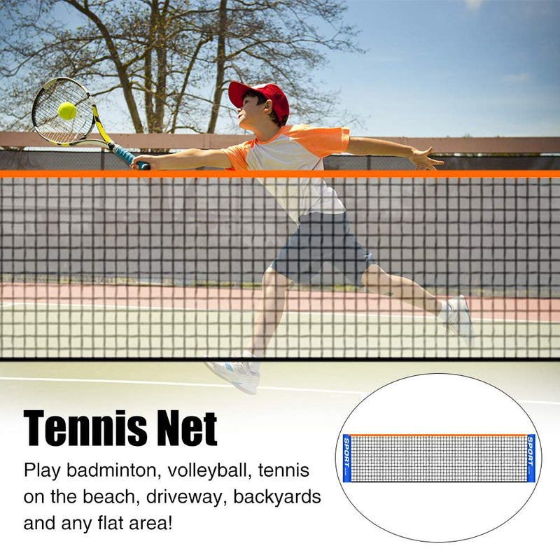 [Australia - AusPower] - EKDJKK Portable Badminton Net Set Backyard Sport Training Foldable Portable Badminton Tennis Net for Indoor Outdoor Court (10ft) 10ft 
