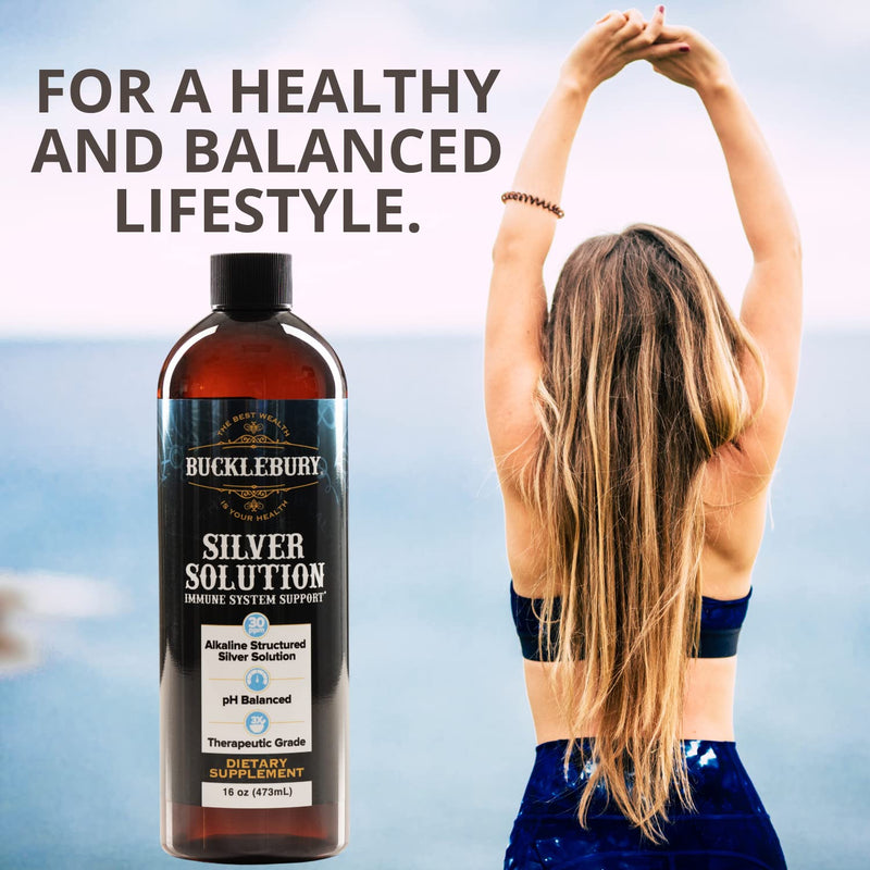 [Australia - AusPower] - Structured Liquid Silver Solution 30ppm - Colloidal Silver Liquid an Immune Support Supplement, Mineral Alkaline Colloidal Silver Water Supports Immune Health, 16oz 
