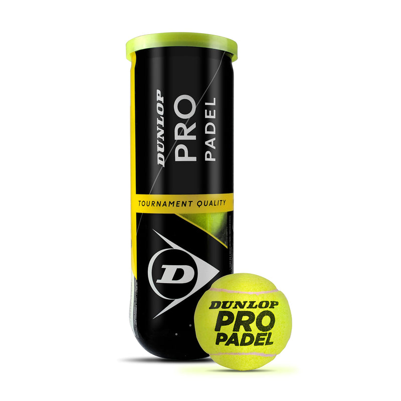[Australia - AusPower] - Dunlop Sports Dunlop Pro Padel, 3-Ball can, Yellow 