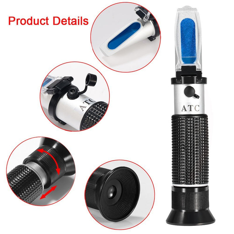 [Australia - AusPower] - 0-32% Brix Meter Refractometer,V-Resourcing Portable Hand Held Refractometer for Sugar Content Test 