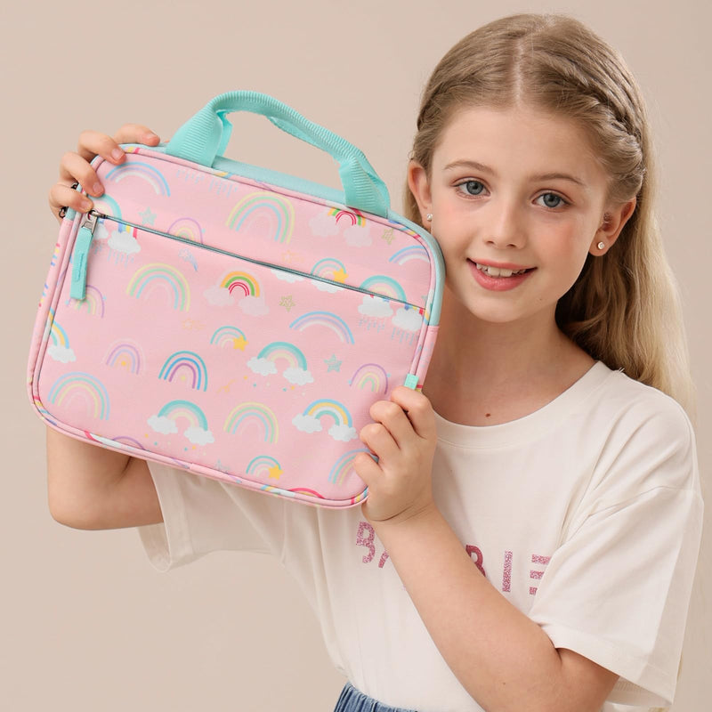 [Australia - AusPower] - Choco Mocha Tablet Bag for Kids（10inch & 12.5inch） 10inch（10.5 x 8.5 x 1.3） Mermaid-Purple 10inch 