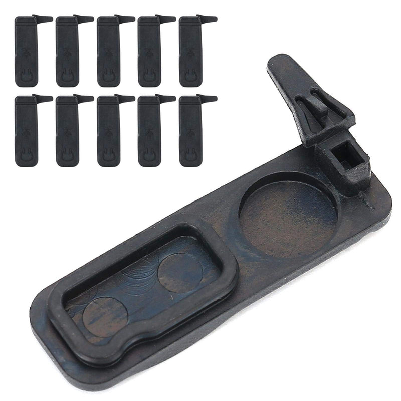 [Australia - AusPower] - PUSOKEI 10Pcs Dust Cover for Radio for Motorola, Two Way Radio Headphone Jack for CP200 CP040 CP140 CP160 CP180 GP3188 GP3688 EP450 Two Way Radio, Silicone Dustproof Cover Accessory 