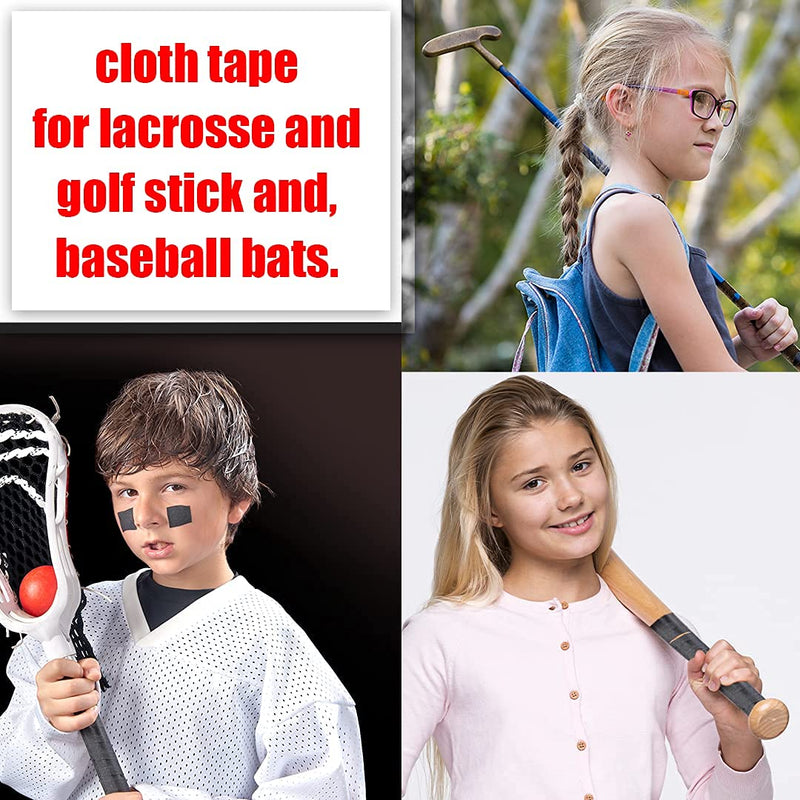 [Australia - AusPower] - Hockey Tape - Multipurpose Cloth Tape Roll for Ice & Roller Hockey Stick, Blade & Handle protector - Lacrosse Baseball Bat tape- Sports Gifts, Accessories, Equipment, Gear - Wire Management Tapes Mix 