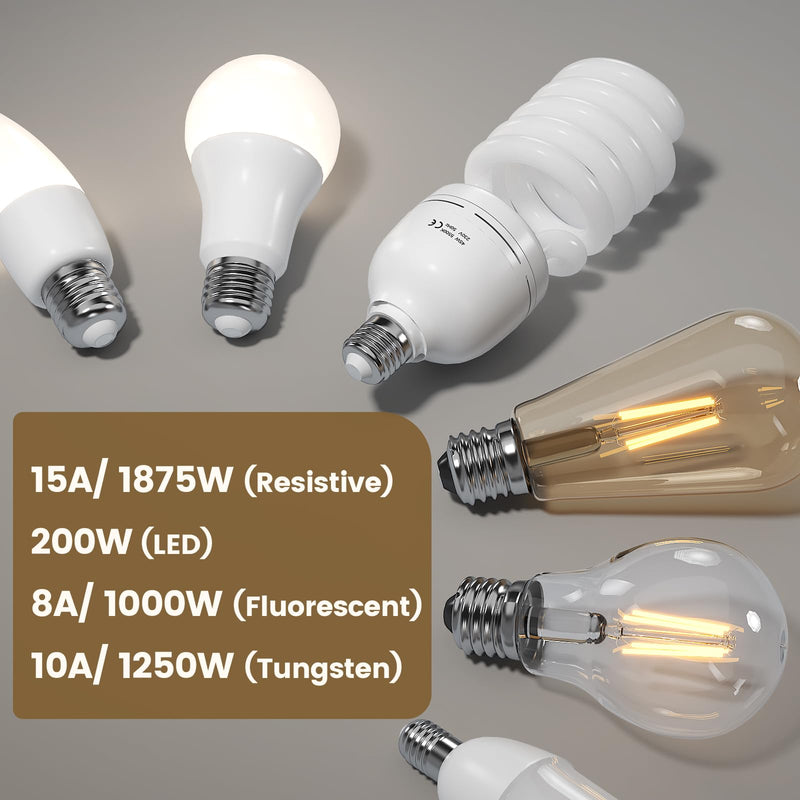 [Australia - AusPower] - Suraielec 3 Way Wireless Light Switch, Neutral Wire Required, Grounding, 15A High Power, 100ft Range, No Wiring No WiFi, Expandable Remote Control Light Switches for Lamp, Ceiling Light, Fan 