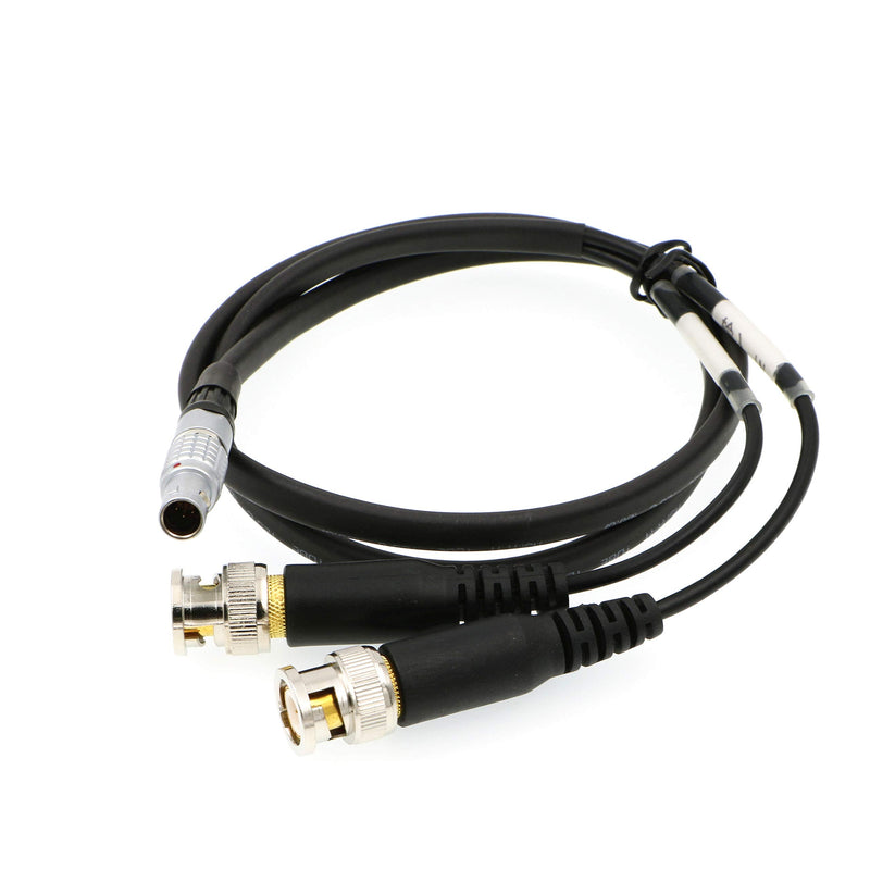 [Australia - AusPower] - Uonecn Sound Devices XL-LB2 Timecode Input Output Cable 5 Pin Male to BNC Straight 5 Pin to BNC 