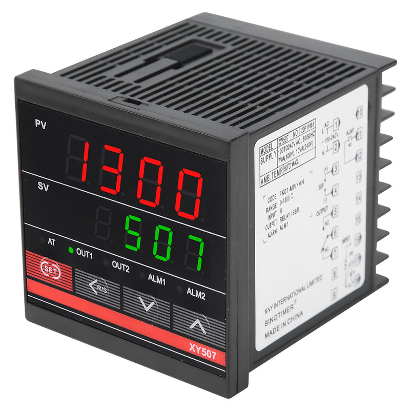 [Australia - AusPower] - PID Temperature Controller XY507 100‑240V AC Intelligent Thermostat Regulator Industrial Heating Cooling Relay 
