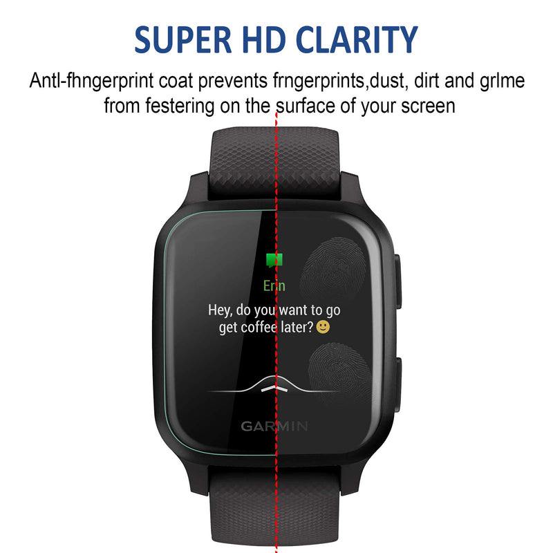 [Australia - AusPower] - [6 Pack] HATALKIN Screen Protector Compatible with Garmin Venu Sq and Garmin Venu Sq Music Screen Protectors Smartwatch HD LiQuidSkin Film 6 pack 