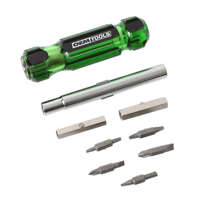 [Australia - AusPower] - OEM TOOLS 22588 13-in-1 Multi-Bit Screwdriver, Nut Driver and Schrader Valve Tool, Multi Tool Screwdriver Kit, HVAC tools, Electrician Tools 