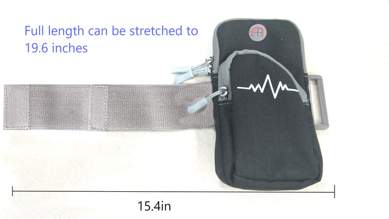[Australia - AusPower] - Running Armband Sweat-Proof Armband for iPhone 12/iPhone 12 Pro/iPhone 11/iPhone 11 Pro/iPhone XR Arm Bag for Running/Sports（Black） 