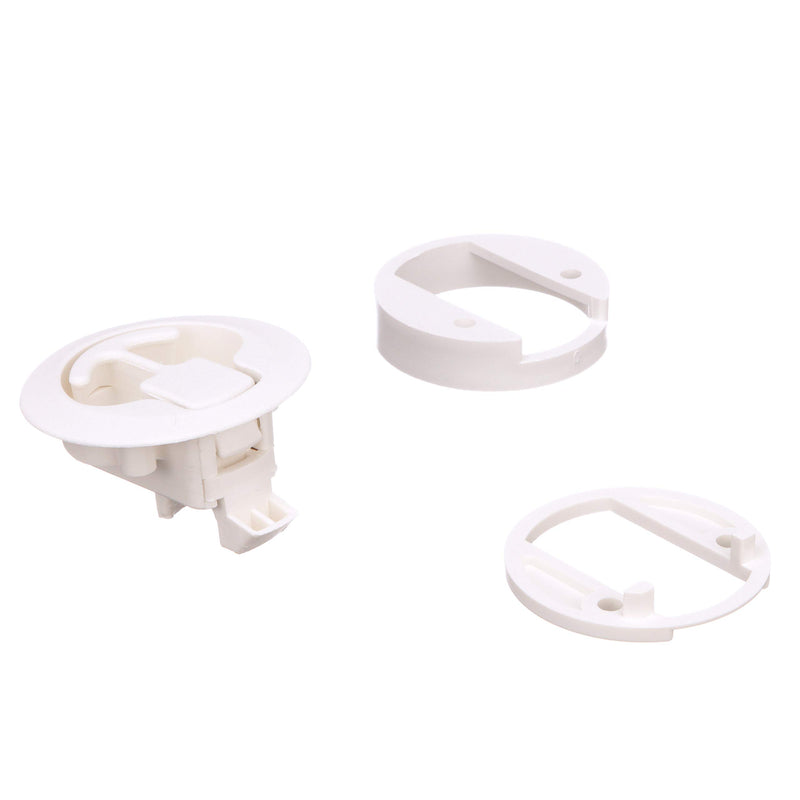 [Australia - AusPower] - Seachoice 35521 Flush Mount Slam Latch – Rust-Free White Plastic – 2 Inch Diameter 