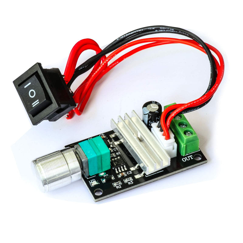 [Australia - AusPower] - LGDehome 1203BB 6V 12V 24V 3A 80W DC Motor Speed Controller (PWM) Adjustable Reversible Motor Driver Switch Fast Replacement PWM DC Motor Controller 