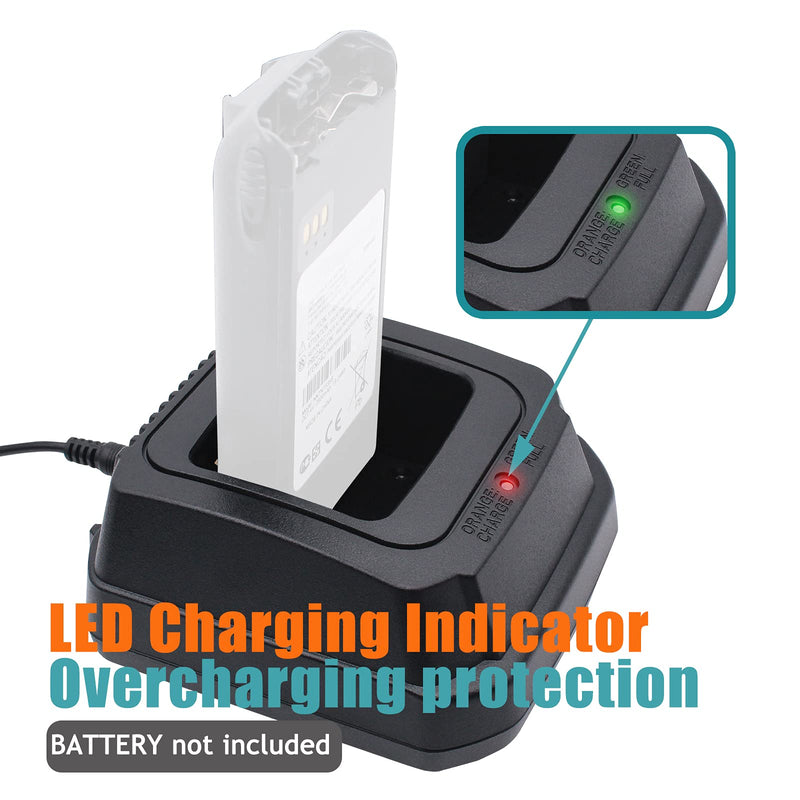 [Australia - AusPower] - Replace NTN9858 NTN8923 NTN7144 Battery Charger with Belt Clip for Motorola XTS2500 XTS3000 XTS5000 MT2000 MTS2000 HT1000 GP900 GP1200 PR1500 Radio ( NO-IMPRES) 