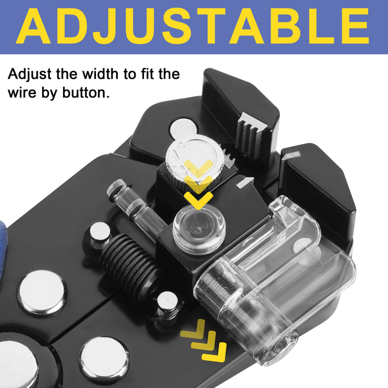 [Australia - AusPower] - haisstronica Wire Stripper Tool,AWG 24-10 Automatic Wire Stripper and Crimping Tool , Universal Wire Crimper Tool 