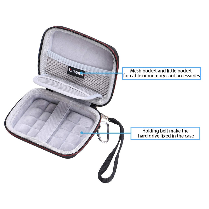 [Australia - AusPower] - LTGEM Hard Case for Toshiba Canvio Advance / G-Technology / WD My Passport Portable External Hard Drive (Sale Case Only) 